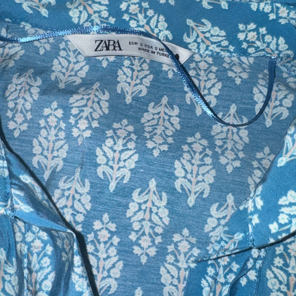 Blue and White Zara Dress - Picture 6 of 7